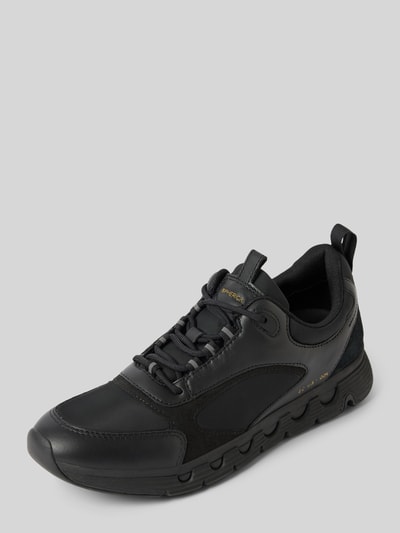 Peek & Cloppenburg GeoxLedersneaker mit Zugschlaufen Modell 'SPHERICA' in black