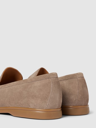 Peek & Cloppenburg GeoxLoafer Aus Leder Mit Unifarbenem Design In Taupe