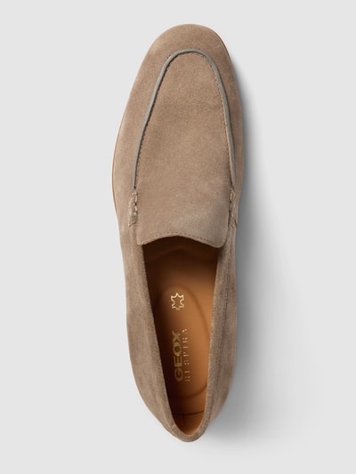 Peek & Cloppenburg GeoxLoafer Aus Leder Mit Unifarbenem Design In Taupe