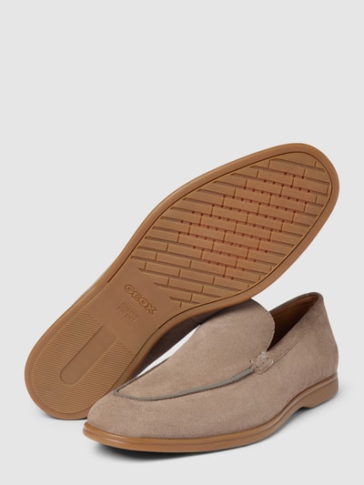 Peek & Cloppenburg GeoxLoafer Aus Leder Mit Unifarbenem Design In Taupe