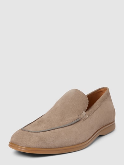 Peek & Cloppenburg GeoxLoafer Aus Leder Mit Unifarbenem Design In Taupe