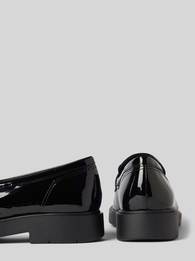 Peek & Cloppenburg GeoxPenny-Loafer Aus Leder Mit Schaftbrücke In Black