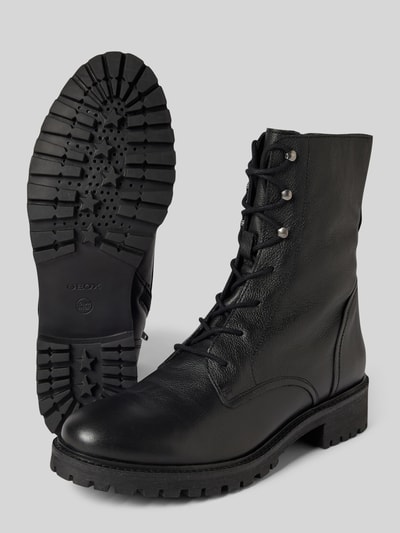 Peek & Cloppenburg GeoxSchnürboots Mit Reißverschluss Modell 'HOARA' In Black