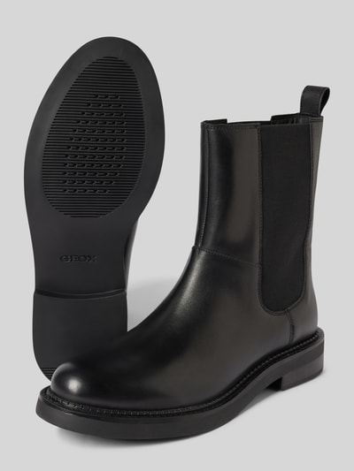 Peek & Cloppenburg GeoxStiefeletten Aus Leder-Textil-Mix In Black