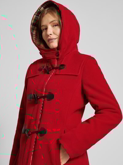 Peek & Cloppenburg Gil BretWollmantel Mit Knopf- Und Knebelverschluss In Rot