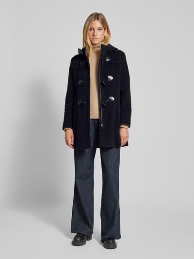 Peek & Cloppenburg Gil BretWollmantel mit Knopf- und Knebelverschluss in marine