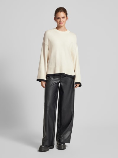 Peek & Cloppenburg Gina TricotOversized Strickpullover mit Kimonoärmeln in ecru