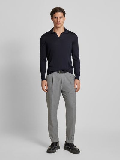 Peek & Cloppenburg GRAN SASSOStrickpullover mit Umlegekragen in marine