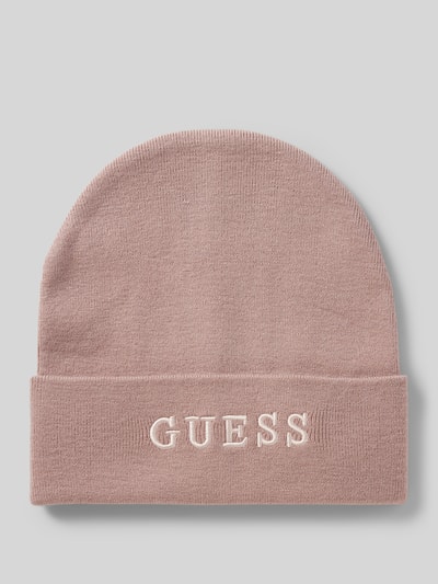 Peek & Cloppenburg GuessBeanie mit Label-Stitching in rose