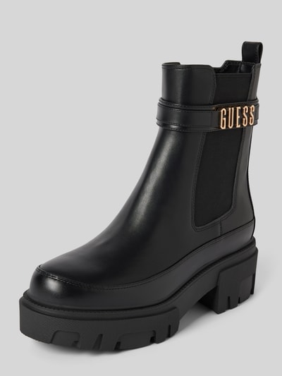 Peek & Cloppenburg GuessChelsea Boots mit Label-Applikation Modell 'YELMA' in black