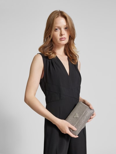 Peek & Cloppenburg GuessClutch mit Ziersteinbesatz Modell 'ZALINA FLAP' in silber