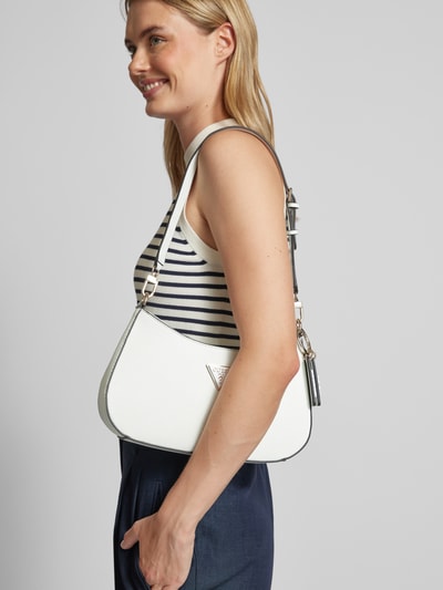 Peek & Cloppenburg GuessHandtasche mit Label-Anhänger Modell 'NOELLE' in weiss