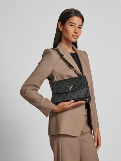 Peek & Cloppenburg GuessHandtasche Mit Label-Applikation Modell 'CRESIDIA' In Black