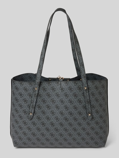 Peek & Cloppenburg GuessHandtasche Mit Label-Applikation Modell 'ECO BRENTON' In Anthrazit