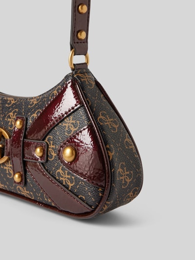 Peek & Cloppenburg GuessHandtasche Mit Label-Applikation Modell 'MINTHA' In Dunkelbraun