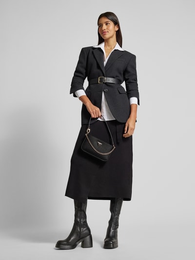 Peek & Cloppenburg GuessHandtasche mit Label-Applikation Modell 'NOELLE' in black