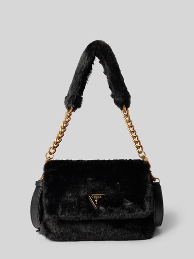 Peek & Cloppenburg GuessHandtasche Mit Label-Applikation Modell 'SAMIA' In Black