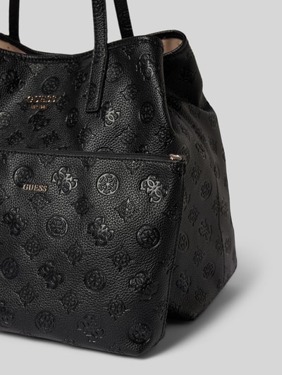 Peek & Cloppenburg GuessHandtasche Mit Label-Applikation Modell 'VIKKY II' In Black