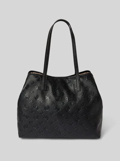 Peek & Cloppenburg GuessHandtasche Mit Label-Applikation Modell 'VIKKY II' In Black