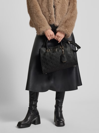 Peek & Cloppenburg GuessHandtasche mit Label-Details Modell 'CRESIDIA' in black