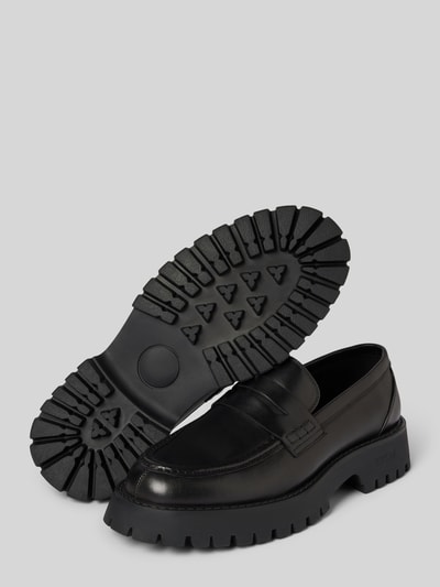 Peek & Cloppenburg GuessLederloafers Mit Blockabsatz Modell 'GORIZIA' In Black