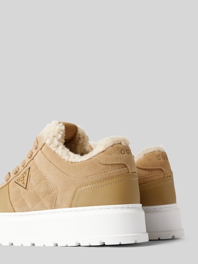 Peek & Cloppenburg GuessLedersneaker Mit Teddyfutter Modell 'TERRIA' In Beige