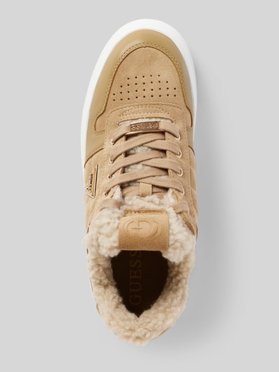 Peek & Cloppenburg GuessLedersneaker Mit Teddyfutter Modell 'TERRIA' In Beige