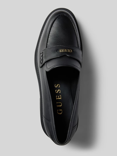 Peek & Cloppenburg GuessLoafer Aus Reinem Leder Mit Label-Details Modell 'FINDA' In Black