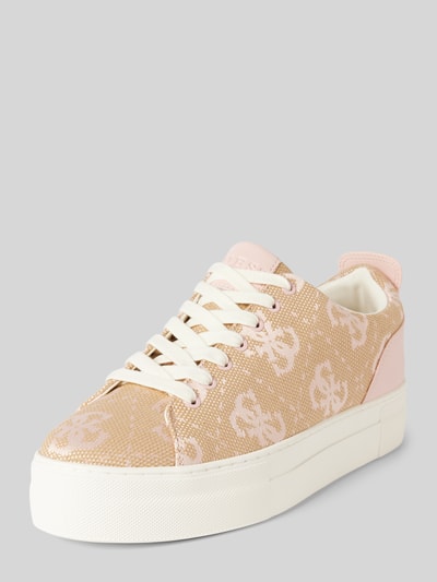 Peek & Cloppenburg GuessPlateau-Sneaker Mit Label-Print Modell 'GIAA' In Beige
