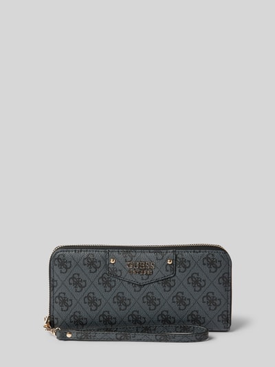 Peek & Cloppenburg GuessPortemonnaie mit Label-Badge Modell 'ECO BRENTON' in black