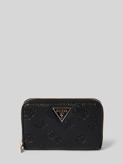 Peek & Cloppenburg GuessPortemonnaie mit Label-Detail Modell 'CRESIDIA' in black