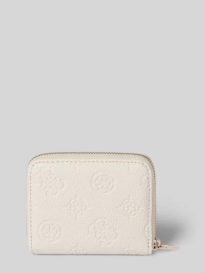 Peek & Cloppenburg GuessPortemonnaie Mit Strukturmuster Modell 'CRESIDIA' In Offwhite