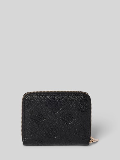 Peek & Cloppenburg GuessPortemonnaie Mit Strukturmuster Modell 'CRESIDIA' In Black