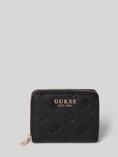 Peek & Cloppenburg GuessPortemonnaie mit Strukturmuster Modell 'CRESIDIA' in black