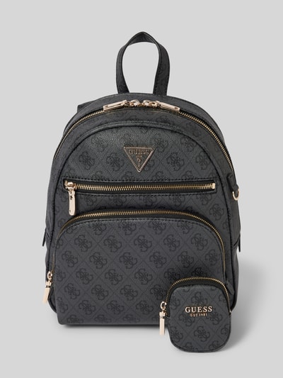 Peek & Cloppenburg GuessRucksack Mit Label-Applikation Modell 'POWER SLAY' In Anthrazit