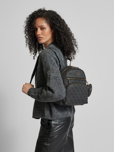 Peek & Cloppenburg GuessRucksack mit Label-Applikation Modell 'POWER SLAY' in anthrazit