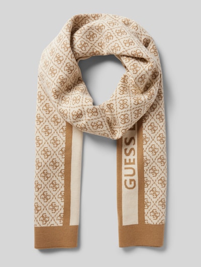 Peek & Cloppenburg GuessSchal mit Logo-Stitching Modell 'SEVYN' in offwhite