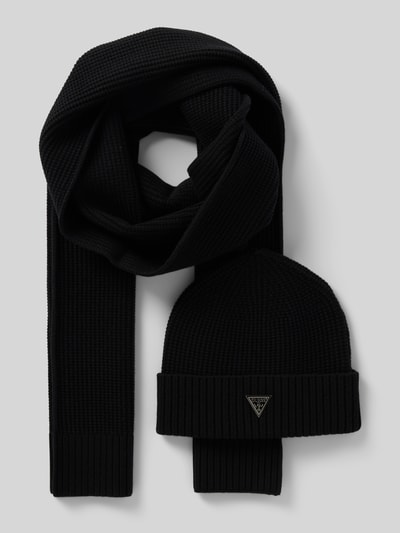 Peek & Cloppenburg GuessSchal und Mütze im Set in black