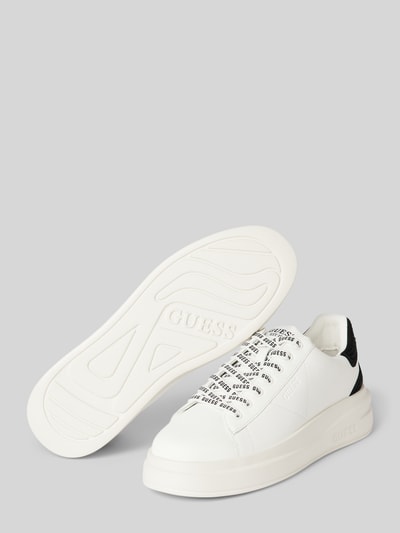 Peek & Cloppenburg GuessSneaker Aus Leder-Mix Modell 'ELBINA' In Weiss