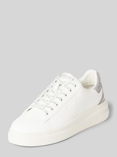 Peek & Cloppenburg GuessSneaker aus Leder-Mix Modell 'ELBINA' in weiss