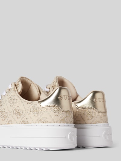 Peek & Cloppenburg GuessSneaker Mit Allover-Logo-Muster Modell 'DENESA' In Gold