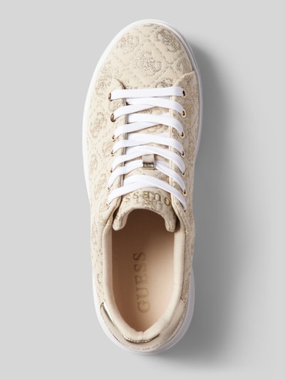 Peek & Cloppenburg GuessSneaker Mit Allover-Logo-Muster Modell 'DENESA' In Gold