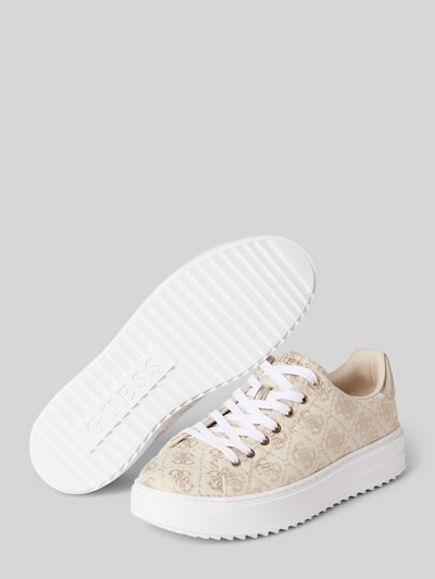 Peek & Cloppenburg GuessSneaker Mit Allover-Logo-Muster Modell 'DENESA' In Gold