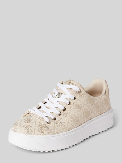 Peek & Cloppenburg GuessSneaker mit Allover-Logo-Muster Modell 'DENESA' in gold