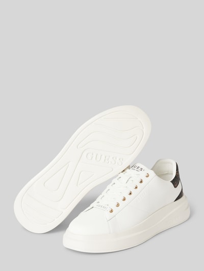 Peek & Cloppenburg GuessSneaker Mit Label-Details Modell 'ELBA' In Weiss