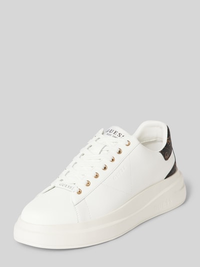 Peek & Cloppenburg GuessSneaker mit Label-Details Modell 'ELBA' in weiss