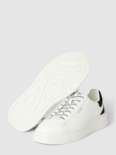 Peek & Cloppenburg GuessSneaker Mit Schnürverschluss Modell 'ELBA' In Weiss