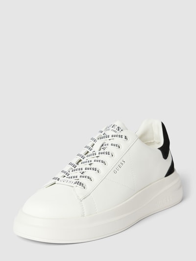 Peek & Cloppenburg GuessSneaker mit Schnürverschluss Modell 'ELBA' in weiss