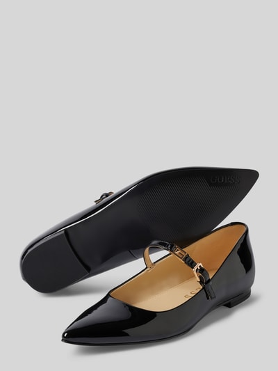 Peek & Cloppenburg GuessSpitz Zulaufende Ballerinas Mit Label-Detail Modell 'DANNEL' In Black