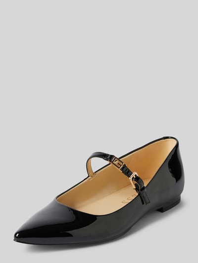 Peek & Cloppenburg GuessSpitz zulaufende Ballerinas mit Label-Detail Modell 'DANNEL' in black
